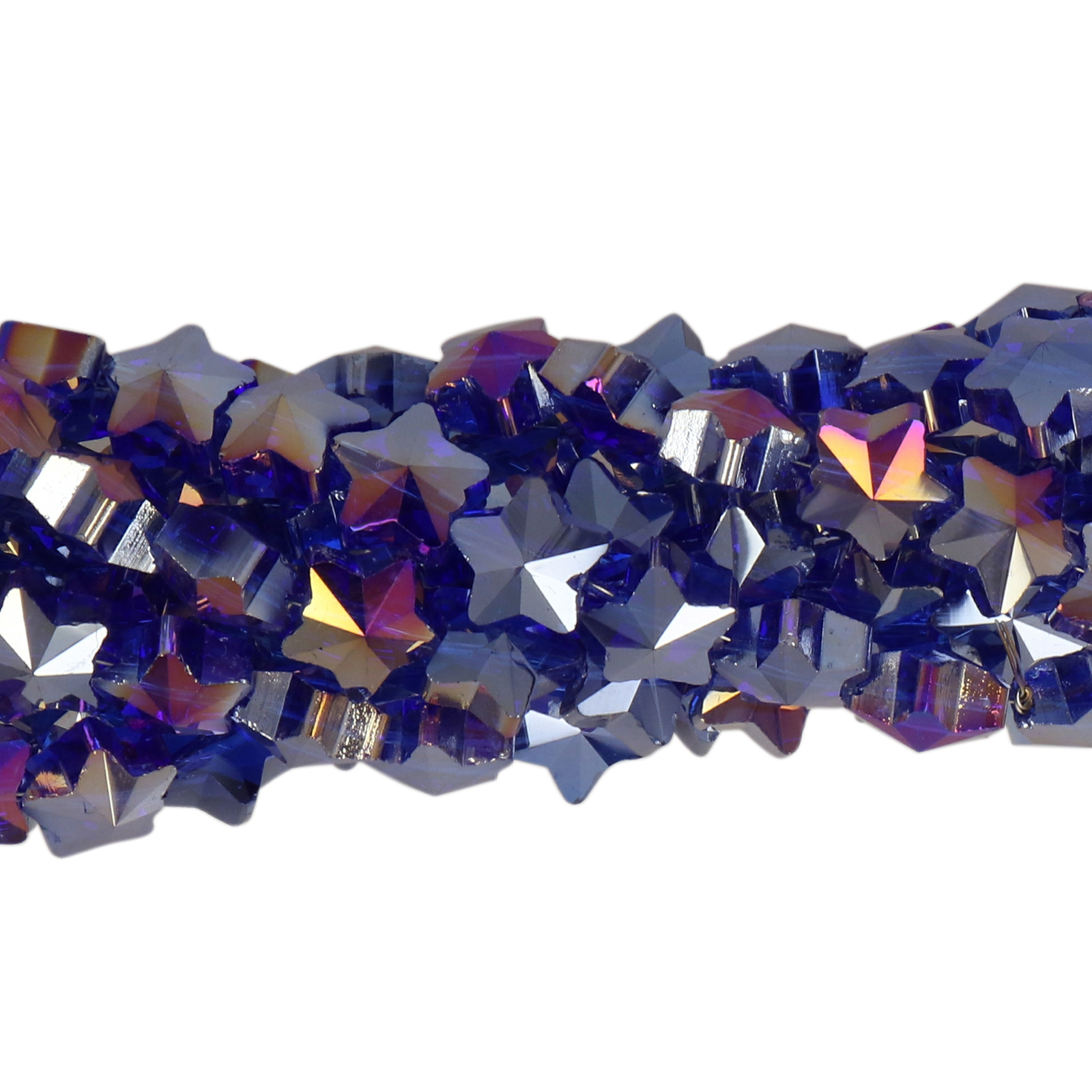 cobalt ab chinese crystal faceted star 8mm | 20pc