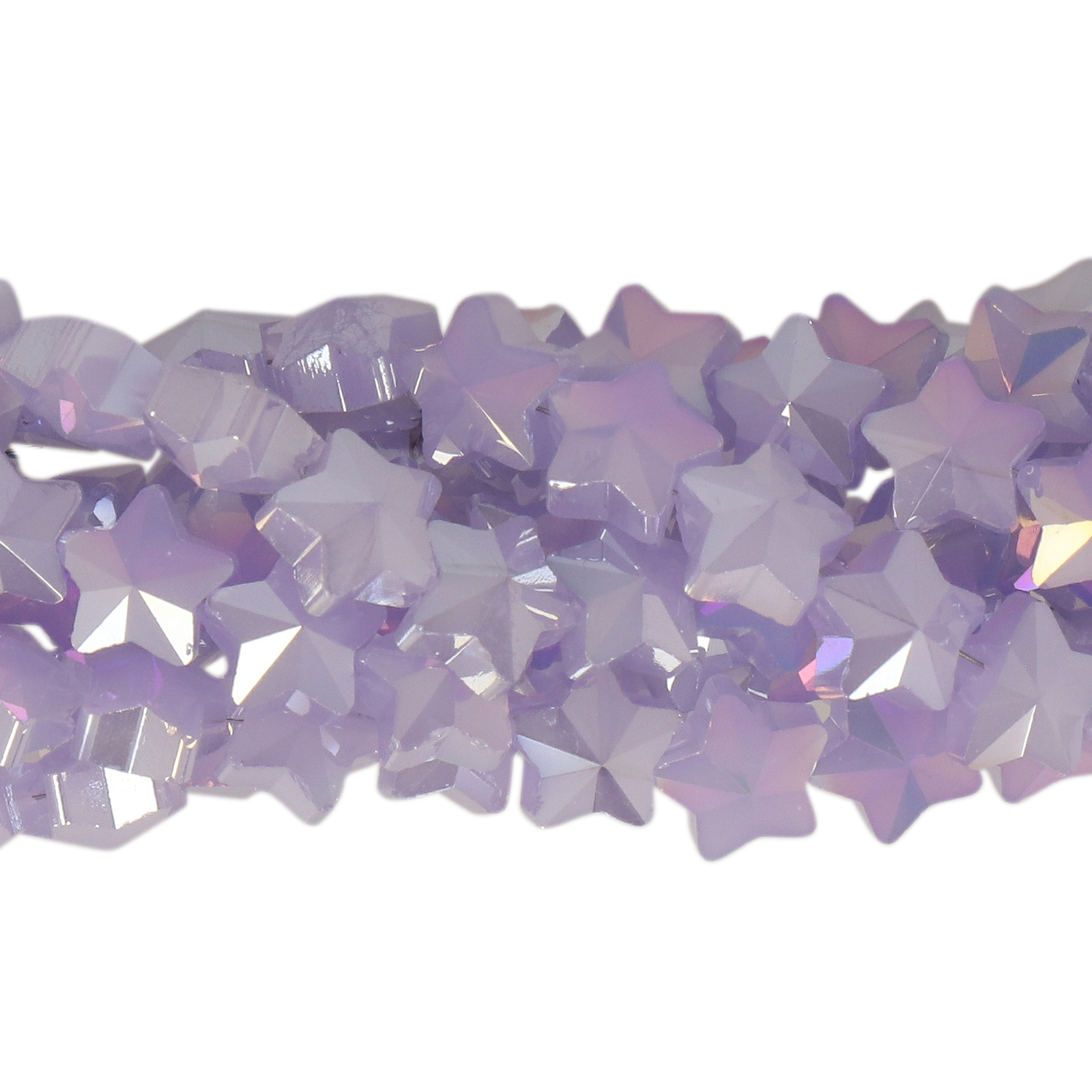 opaque lavender ab chinese crystal faceted star 8mm | 20pc