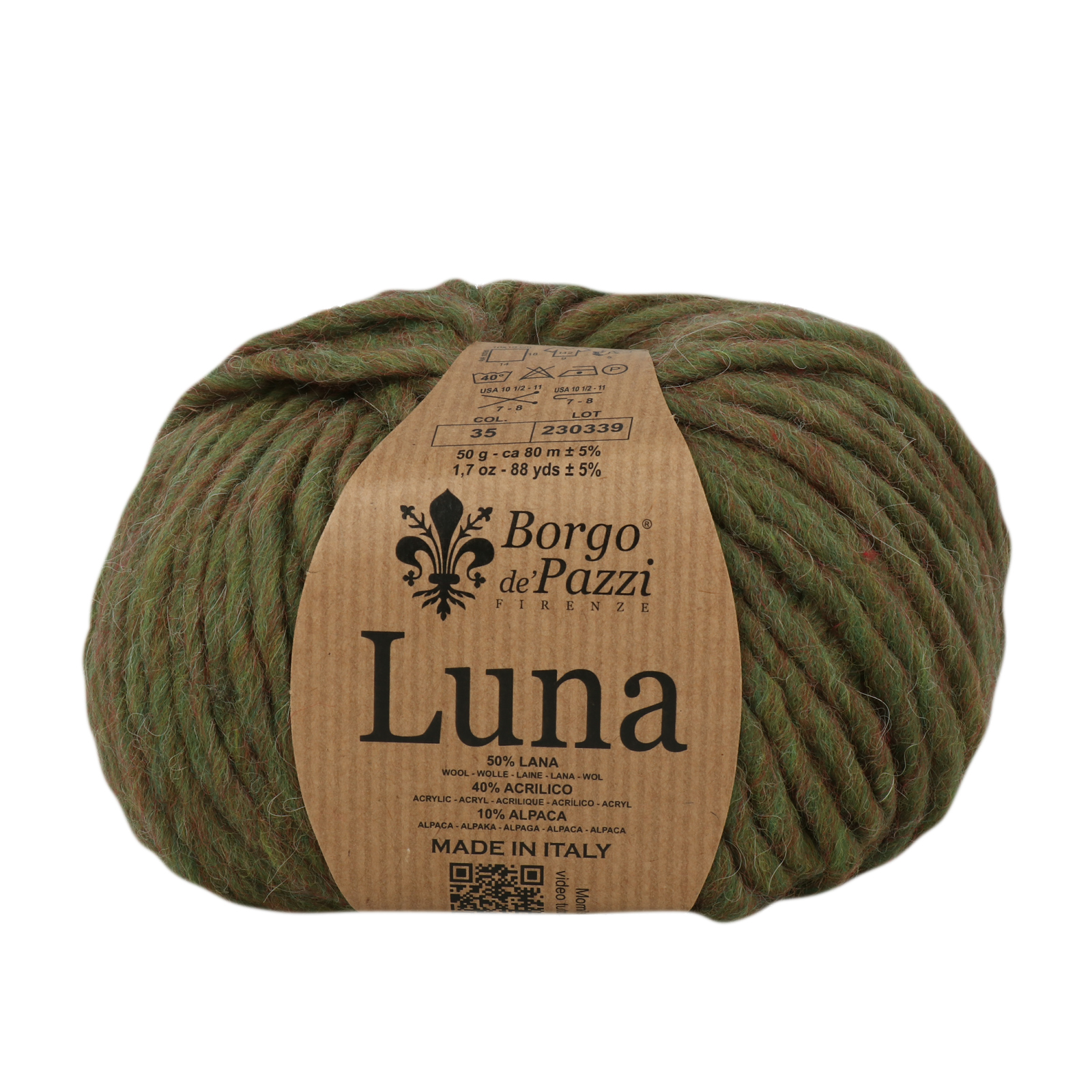 borgo de' pazzi luna - waldgrün (35) - 50gr (80mt) | 1st