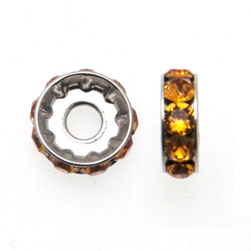 becharmed rhodium roundelle (77512) topaz 12mm | 1pc