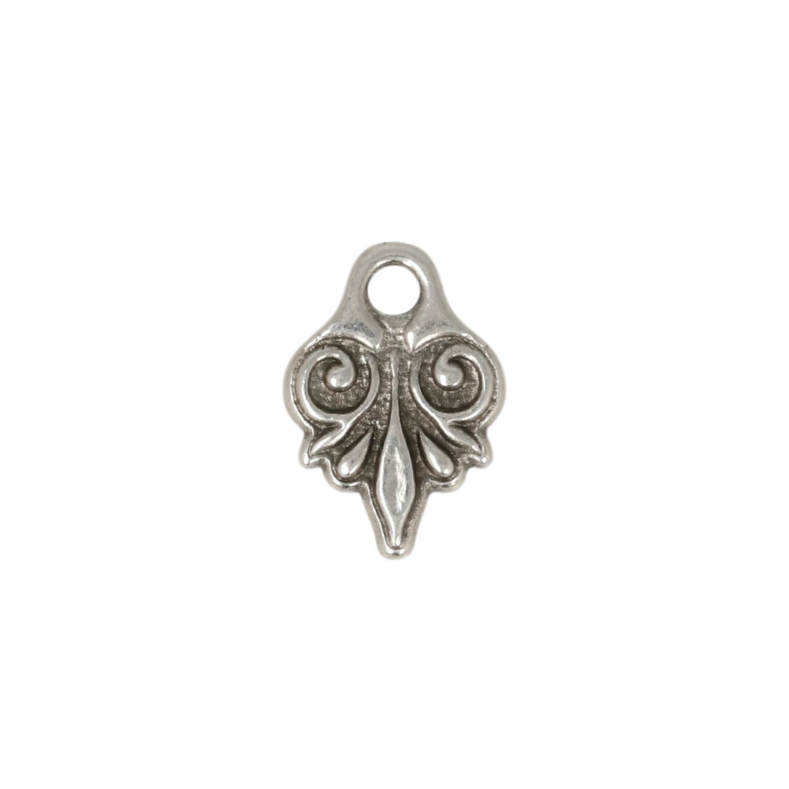 antique silver plated vignette charm 12x8mm | 1pc