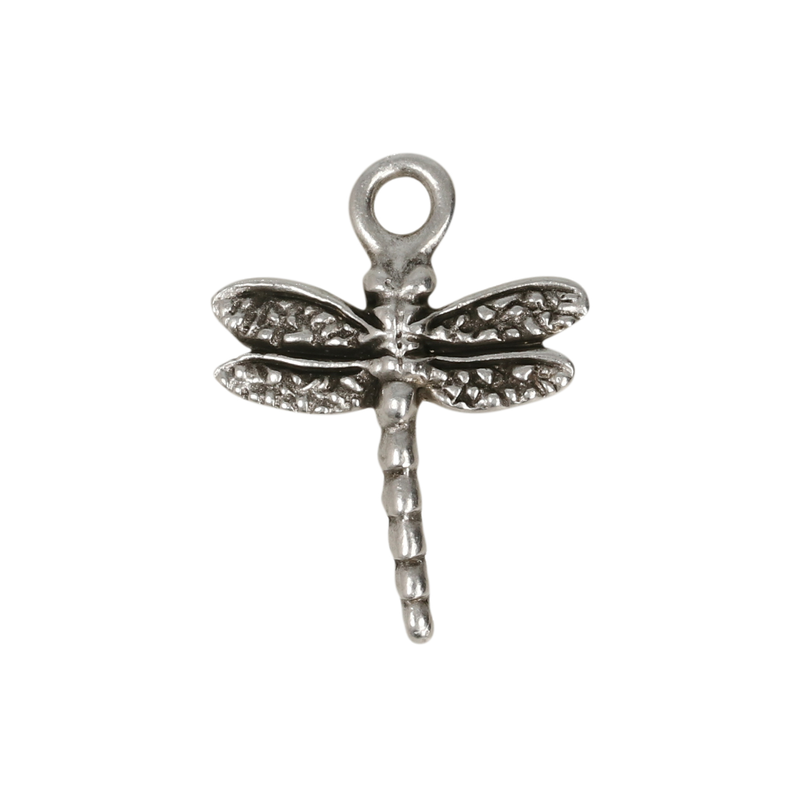 antique silver plated butterfly charm 16mm | 1pc