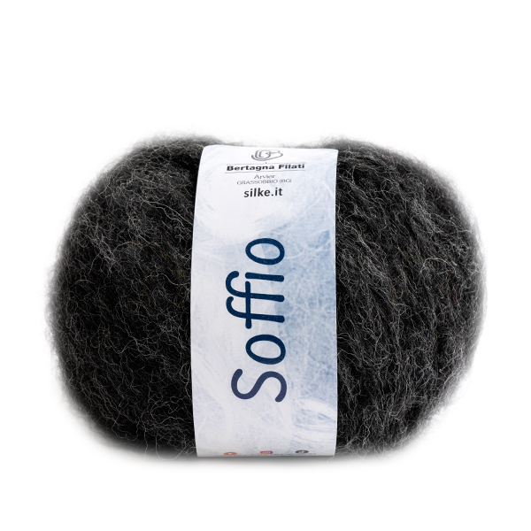 bertagna filati soffio - black (10) - 50gr (125mt) | 1pc
