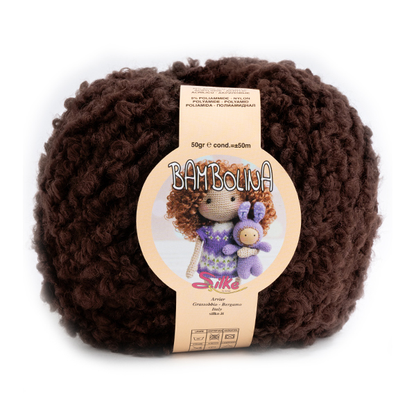silke bambolina - dark chocolate (444) - 50gr (50mt) | 1pc