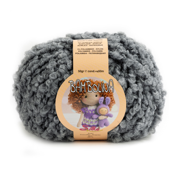 silke bambolina - anthrazit (843) - 50gr (50mt) | 1st