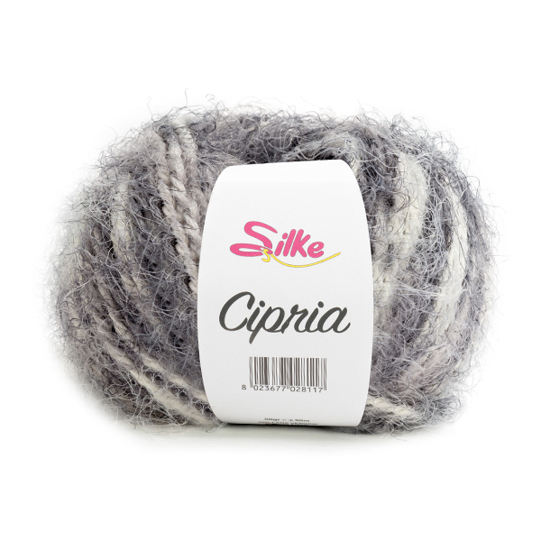 silke cipria fantasia - grau mix (52) - 50gr (90mt) | 1st