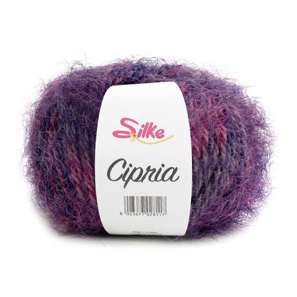 silke cipria fantasia - purple mix (54) - 50gr (90mt) | 1pc