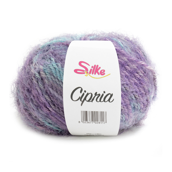 silke cipria fantasia - lavender mix (57) - 50gr (90mt) | 1pc