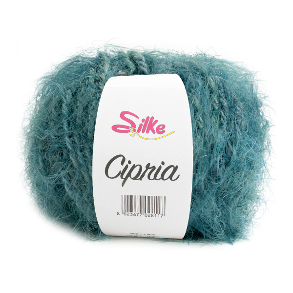 silke cipria fantasia - teal mix (60) - 50gr (90mt) | 1pc