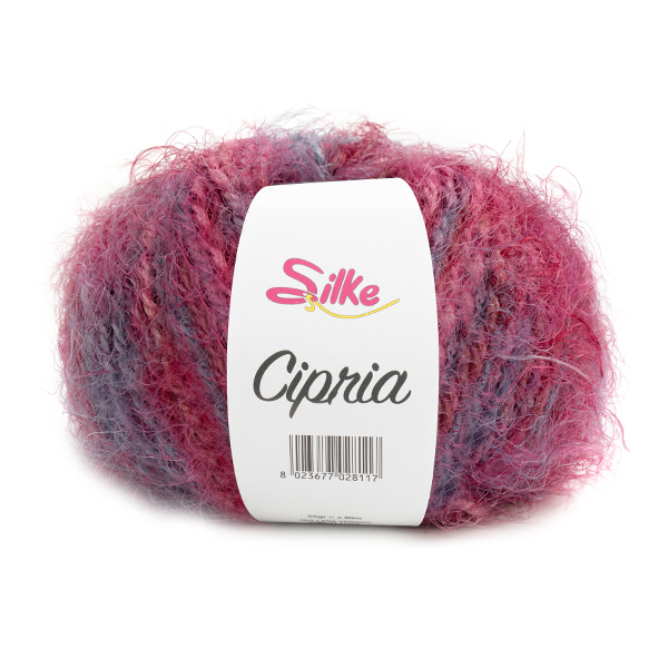 silke cipria fantasia - magenta mix (61) - 50gr (90mt) | 1pc