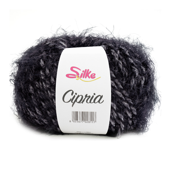 silke cipria - schwarz melange (78) - 50gr (90mt) | 1st