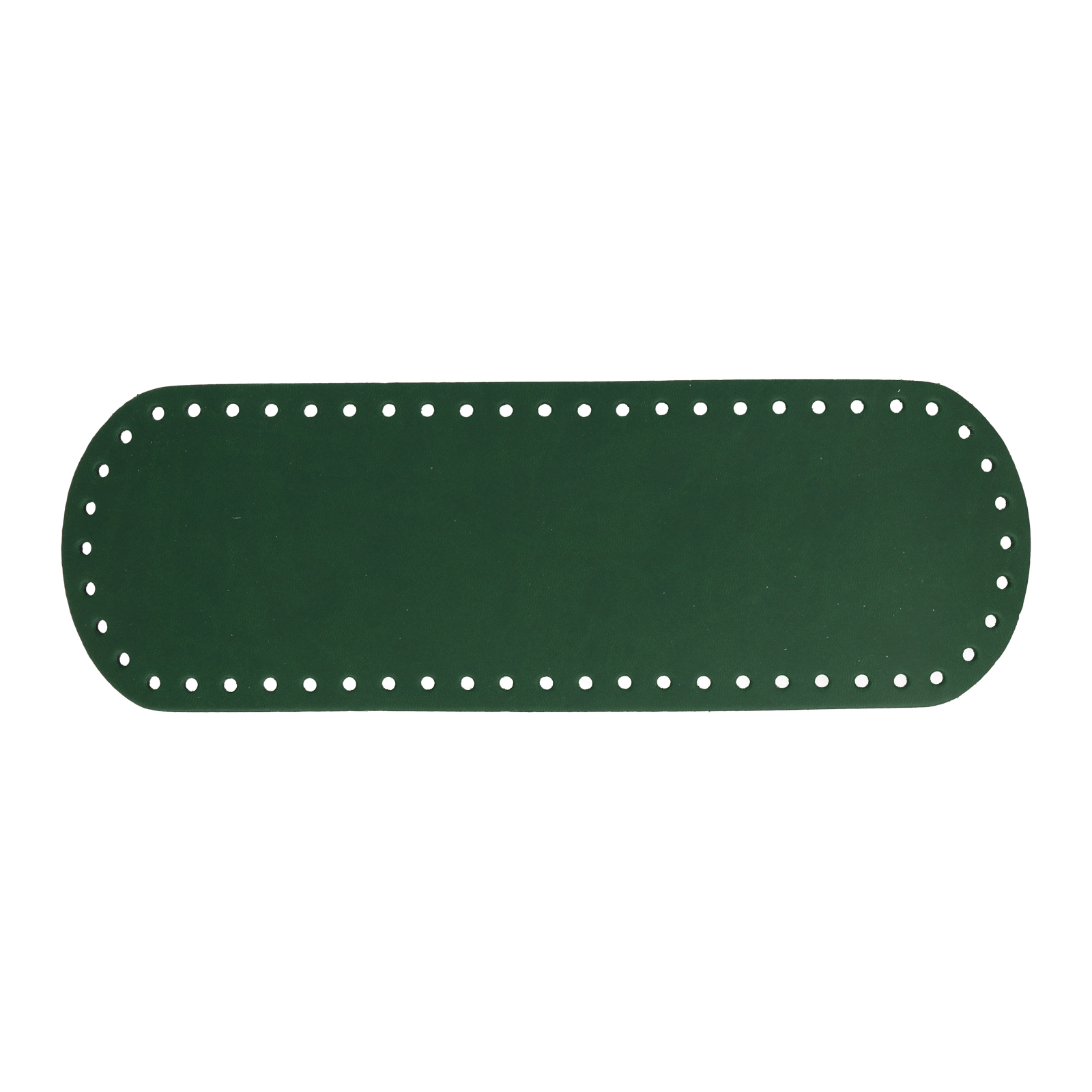 green pu leather bottom bag oval 30x10cm | 1pc