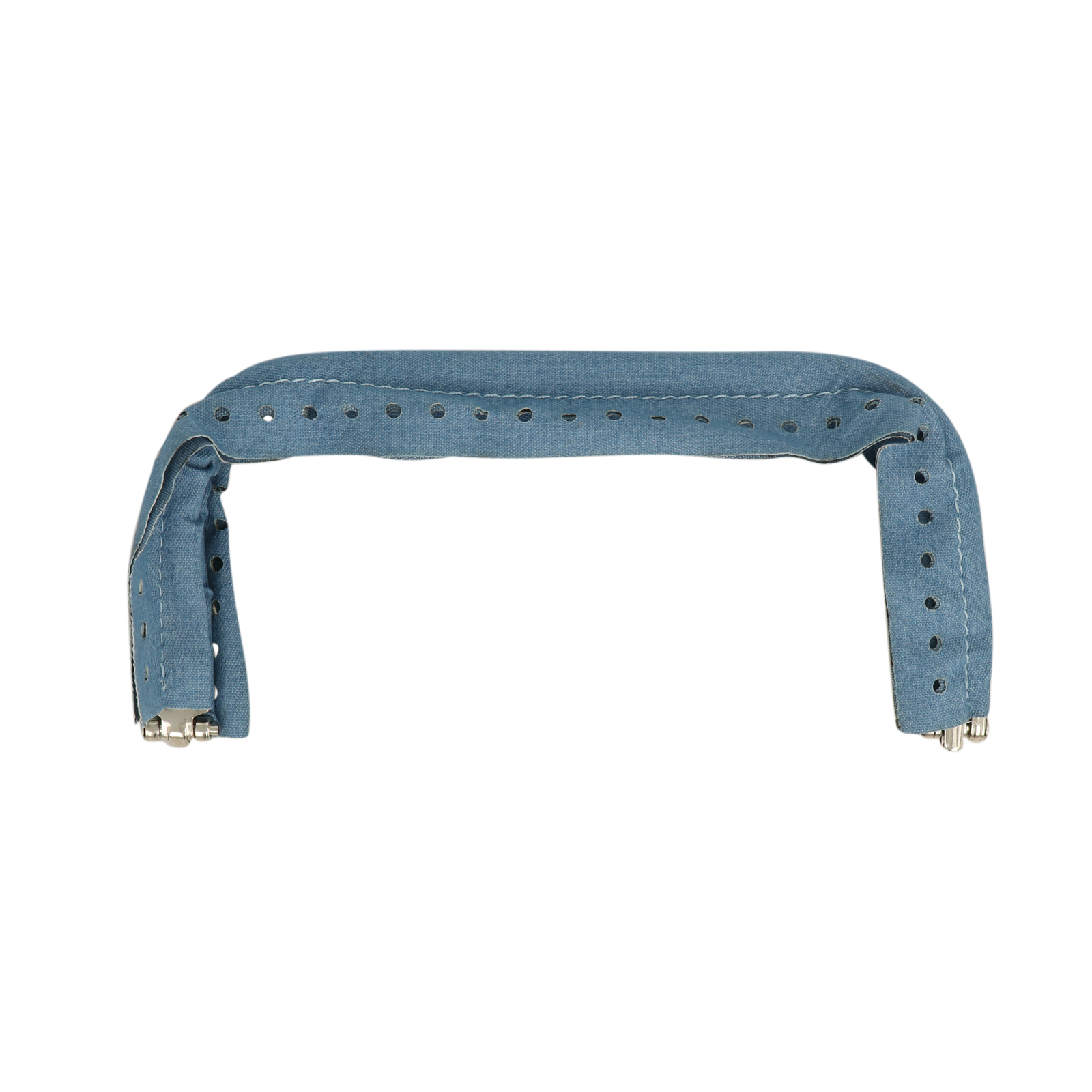 clutch bag spring closure with light denim 20x9cm | 1pc
