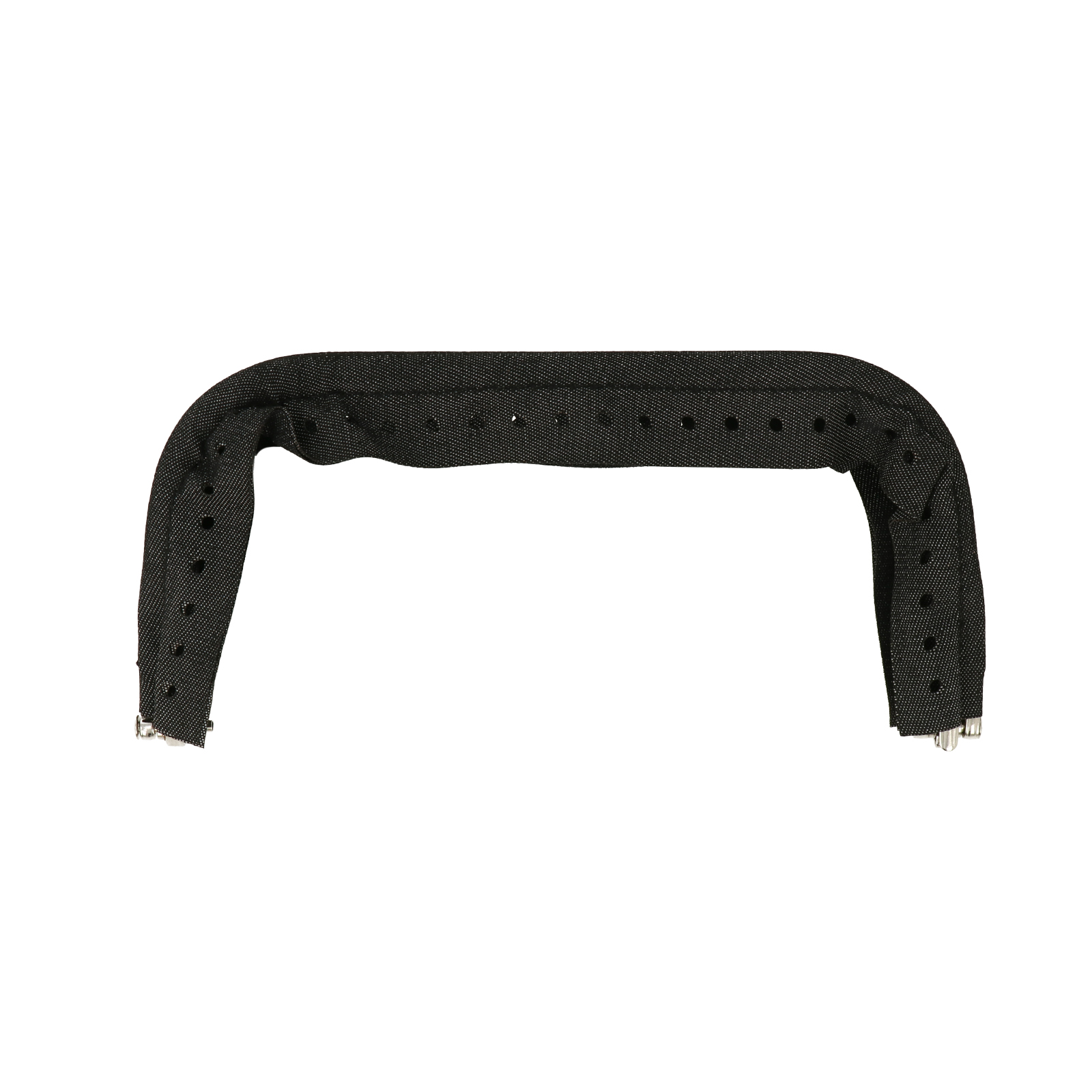 clutch bag spring closure with black denim 20x9cm | 1pc