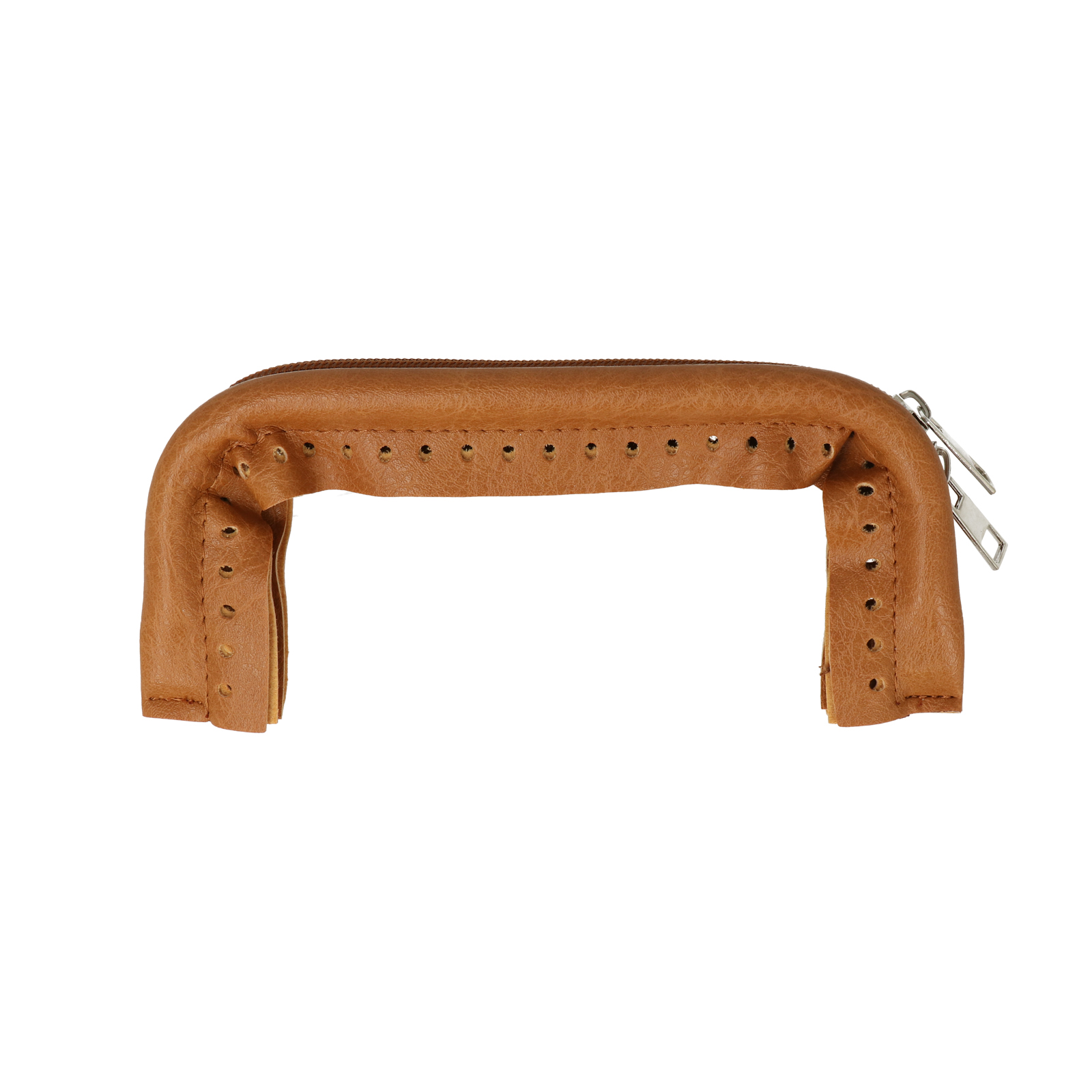clutch bag spring closure with zipper in pu leather 20x9cm | 1pc