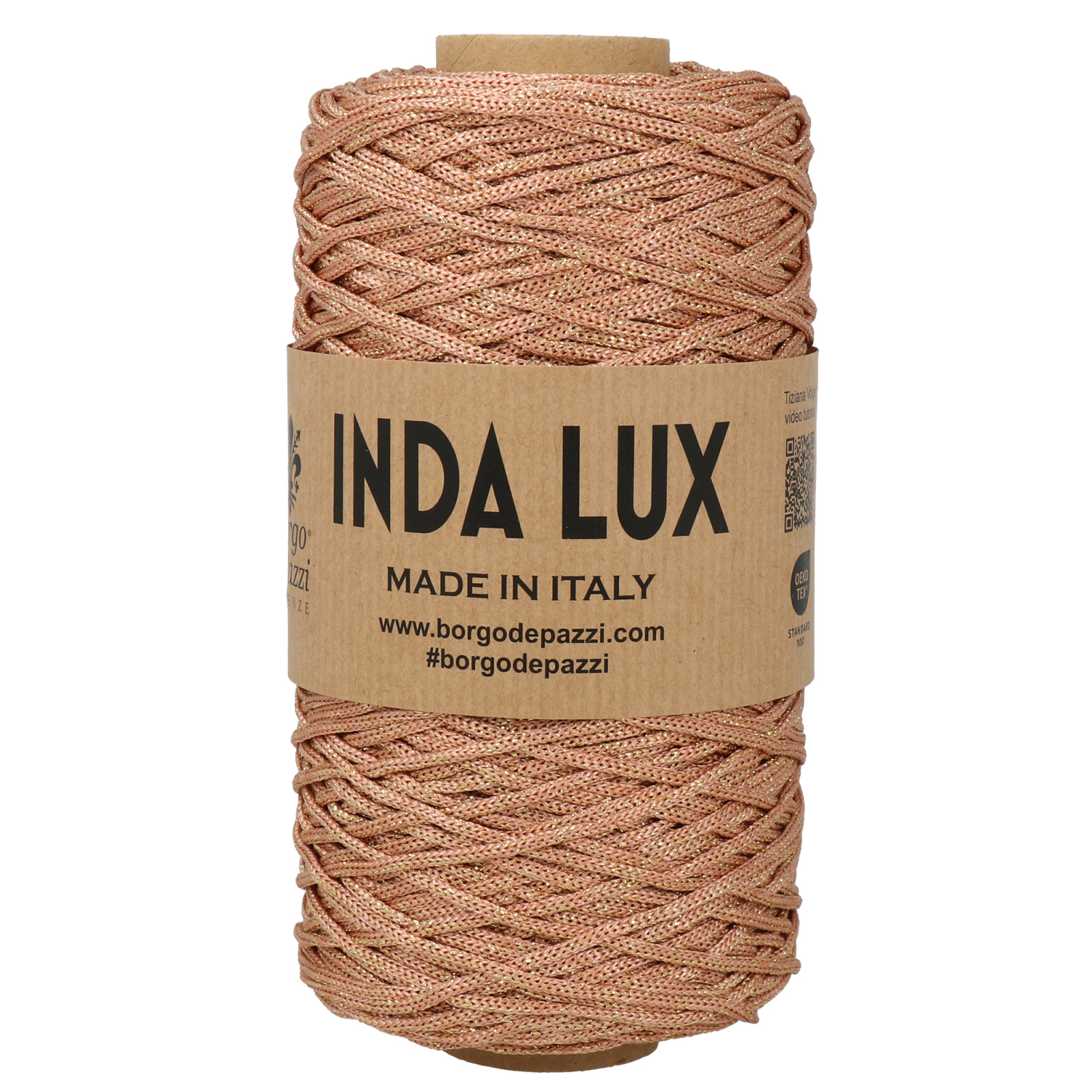 borgo de' pazzi inda lux - salmon/gold (32) - 250gr (250mt) | 1pc