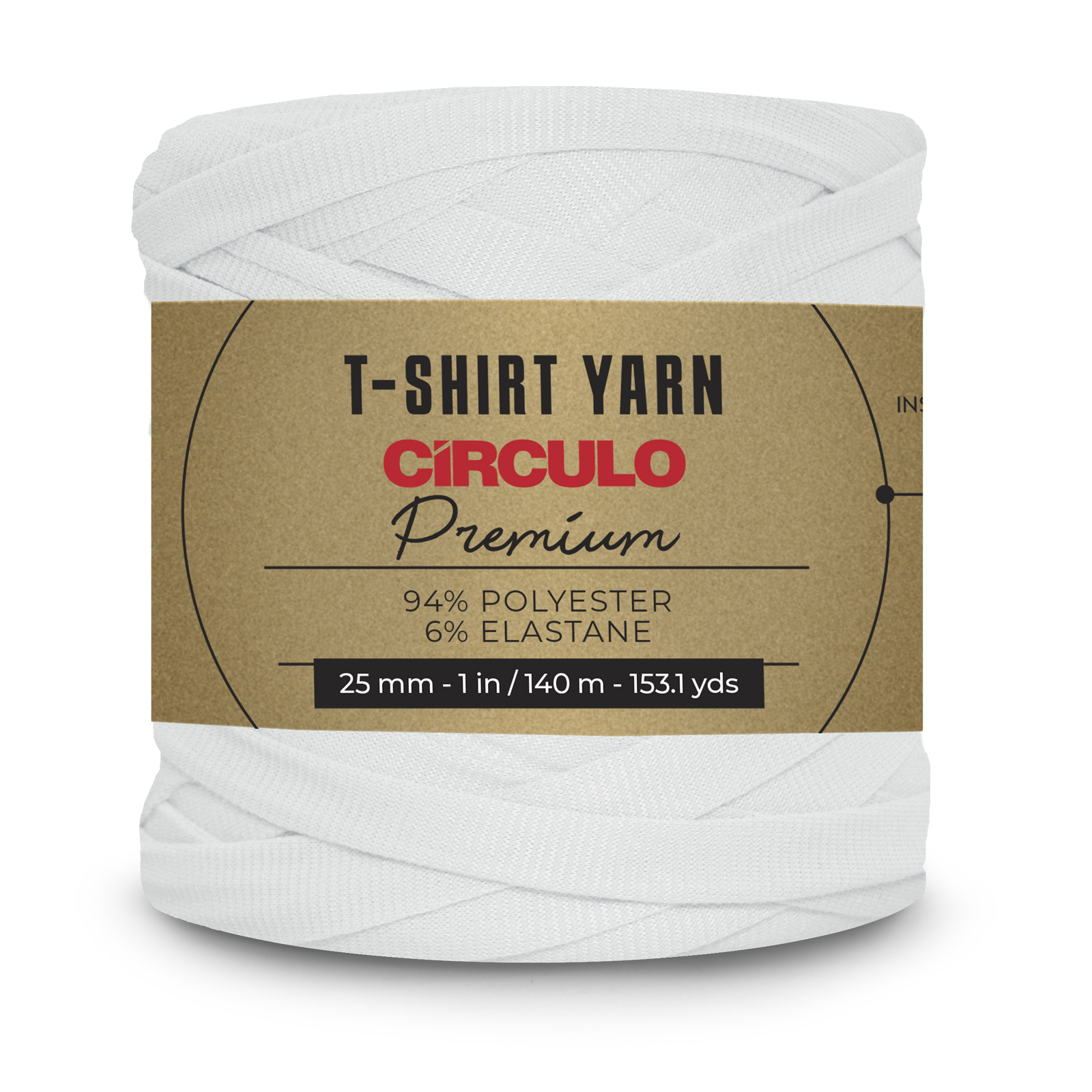 circulo premium t-shirt yarn - weiß (8001) - 270gr (140mt) | 1st