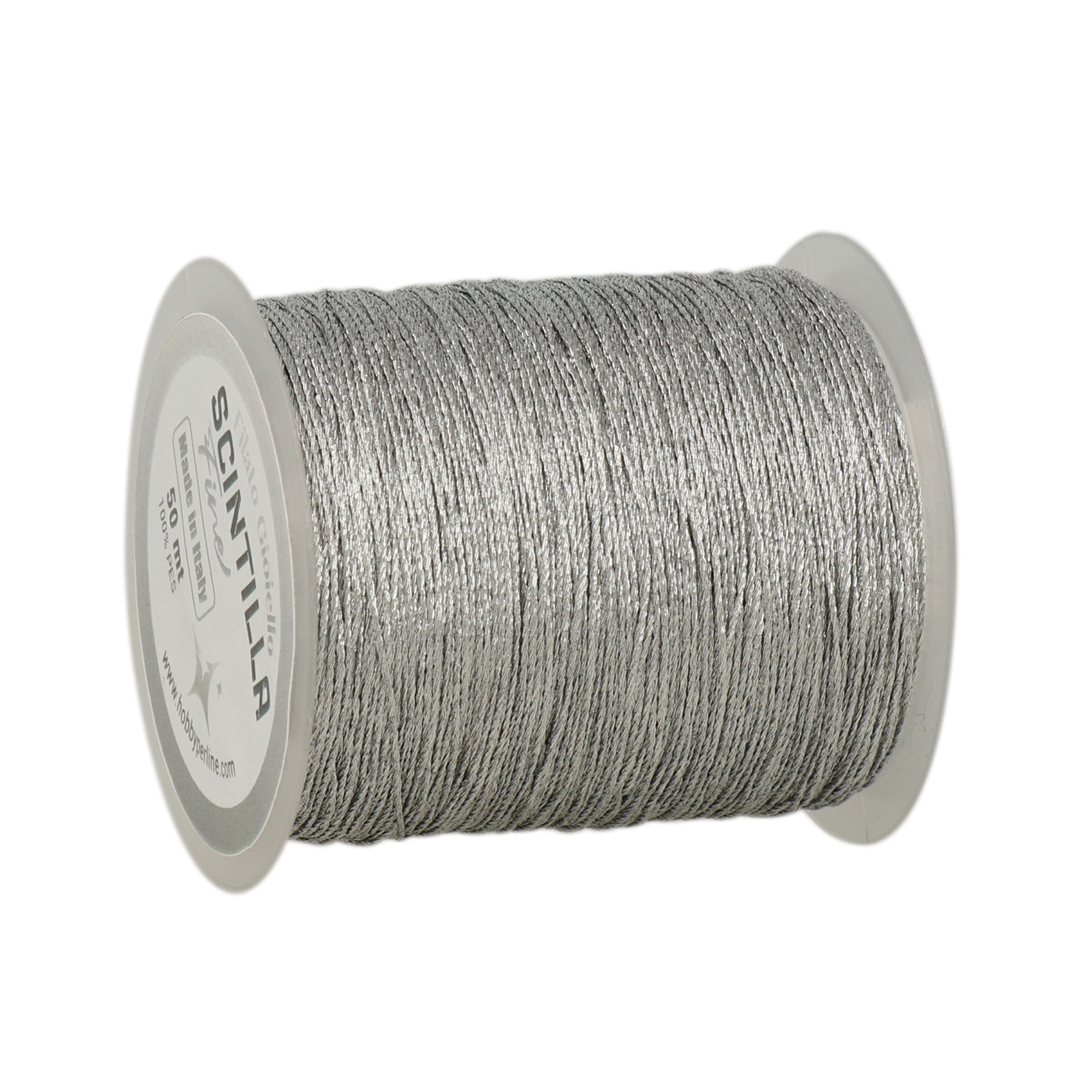 häkelgarn für schmuck scintilla fine - silber - 50mt | 1st