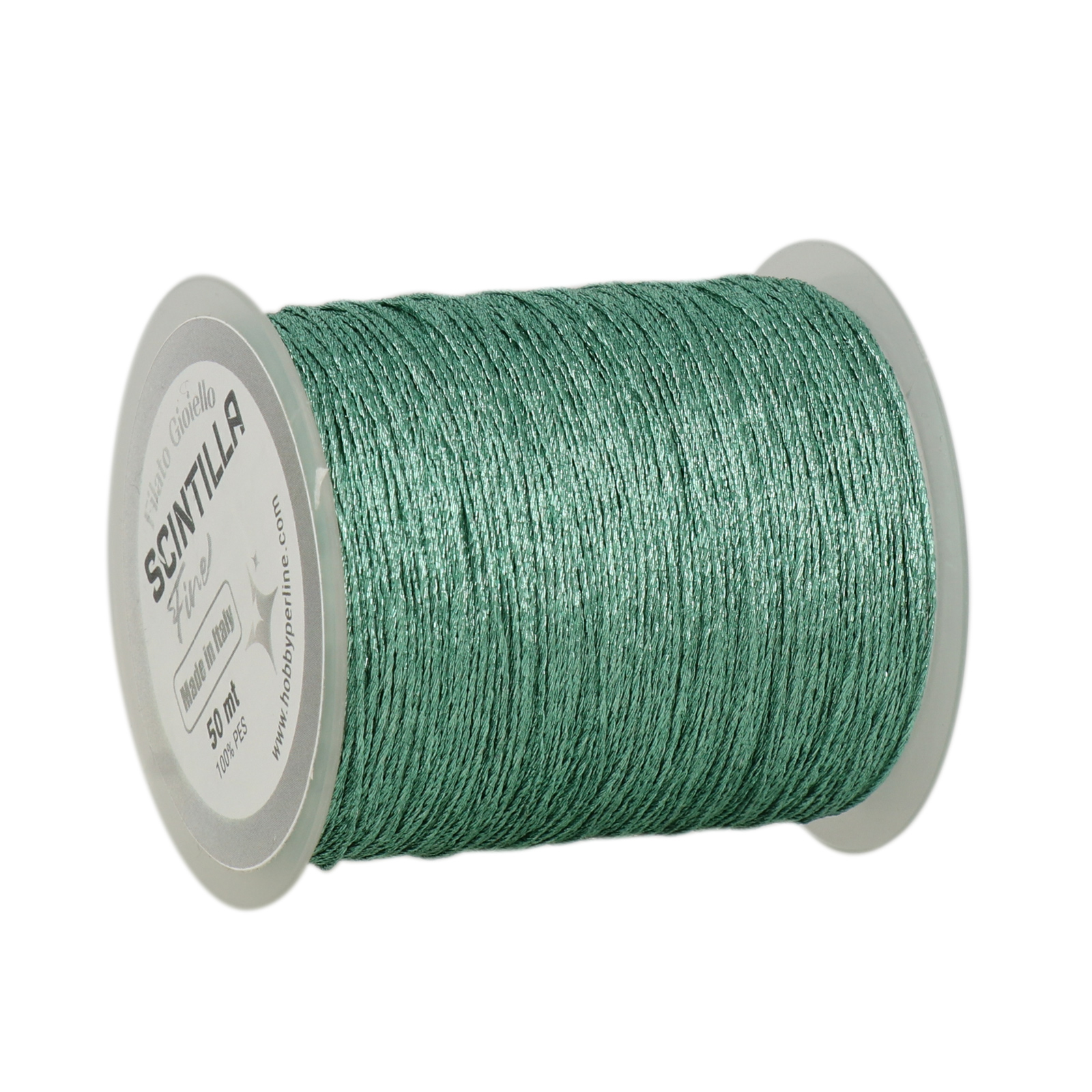 häkelgarn für schmuck scintilla fine - aqua - 50mt | 1st