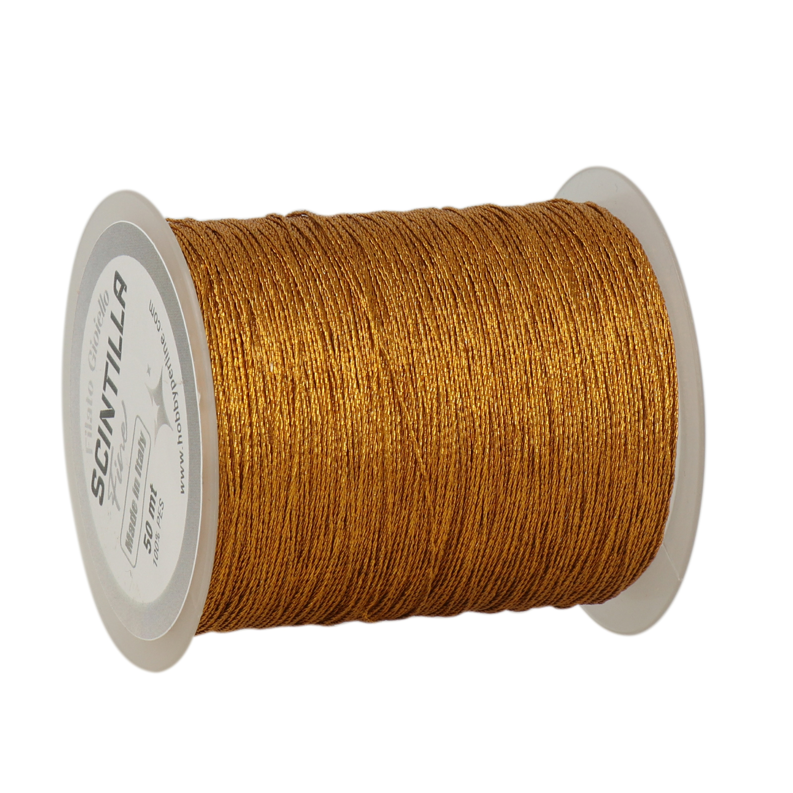 häkelgarn für schmuc scintilla fine - gold - 50mt | 1st