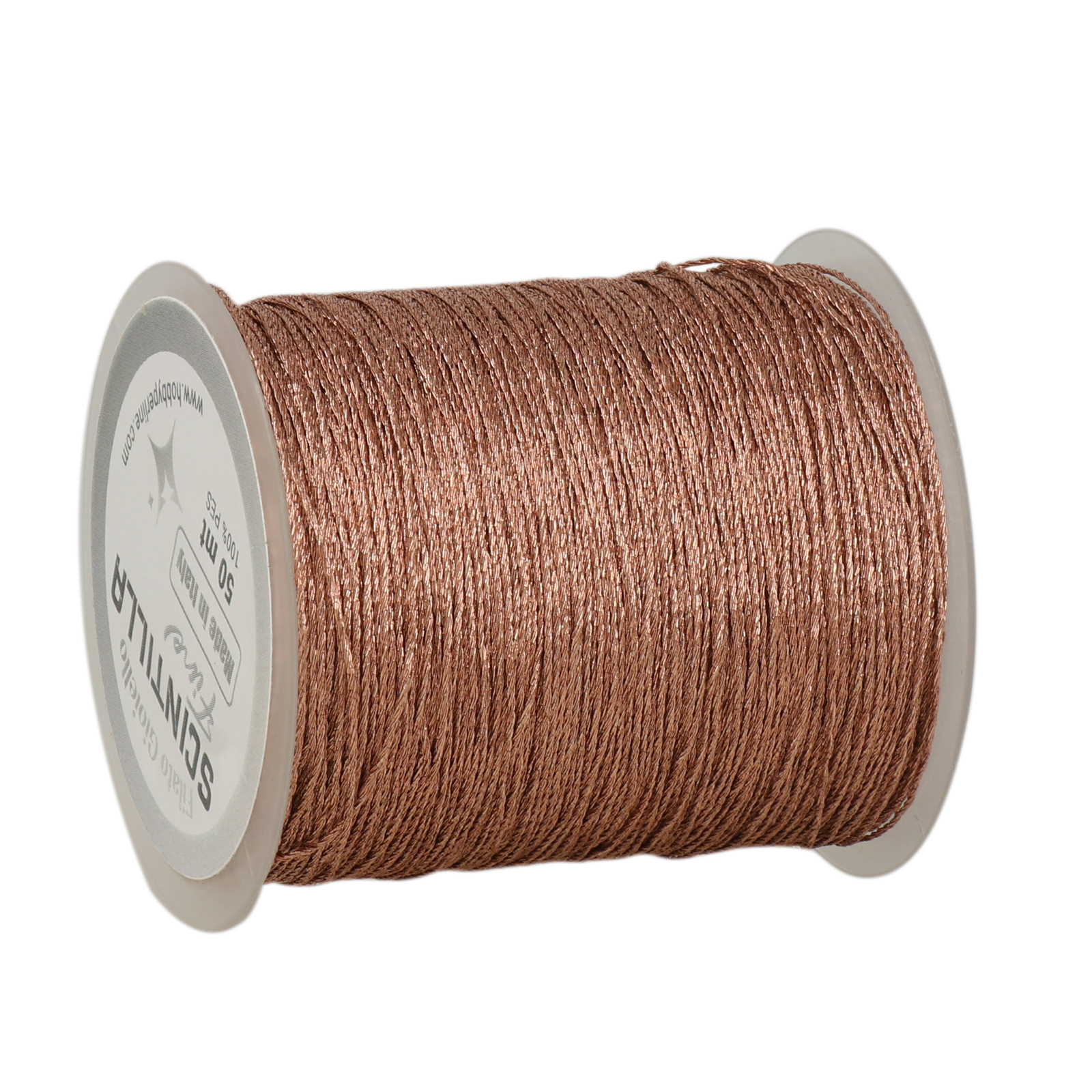 häkelgarn für schmuc scintilla fine - rose gold - 50mt | 1st