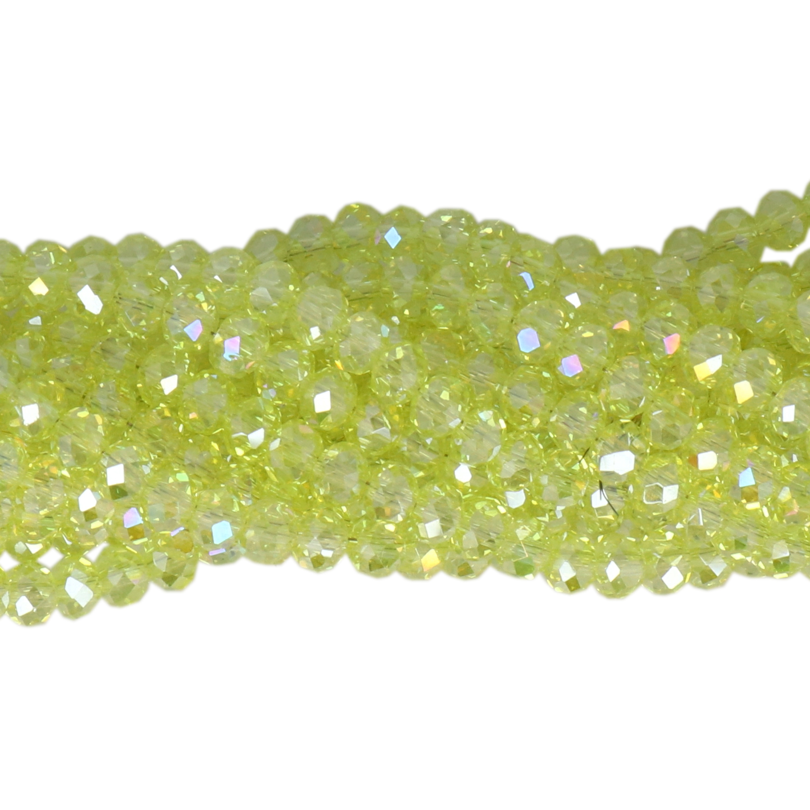 premium chinese glasperlen facettiertes rondelle citrus ab 4x3mm | strand 145st ca.