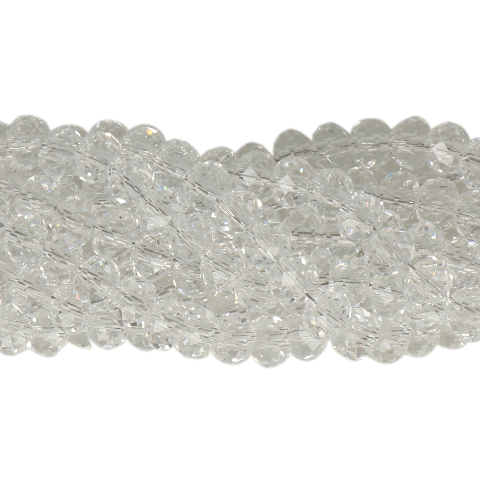 crystal premium chinese crystal faceted roundelle 6x4mm | strand 95pc aprox
