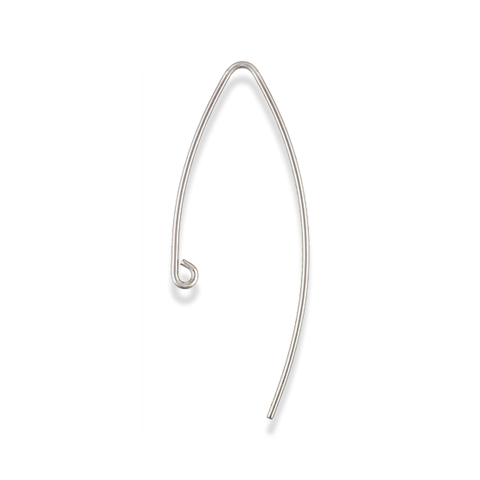 sterling silver earwire 22,5mm | 2pc