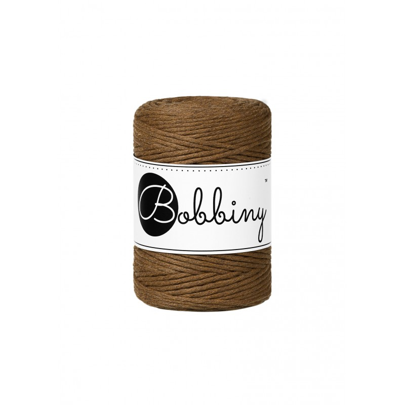 bobbiny baby macramé cord - nut brown 1,5mm - 100mt | 1pc
