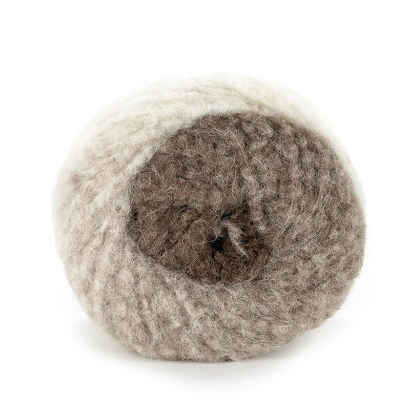 laines du nord piuma alpaca degradé - beige/brown (2) - 100gr (250mt) | 1pc