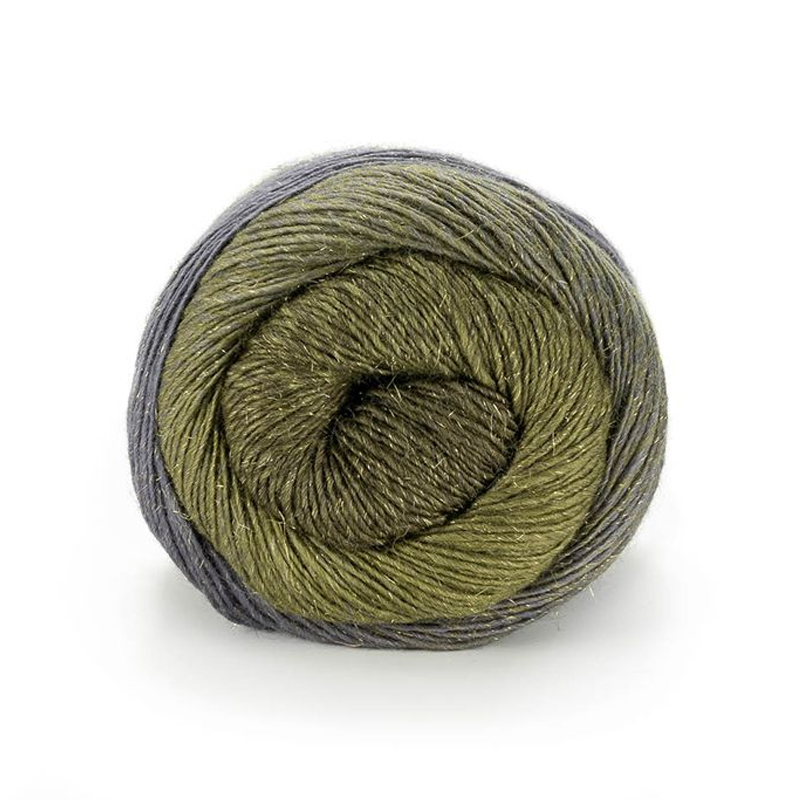 laines du nord poema glitter - dark grey/dark green (101) - 150gr (600mt) | 1pc