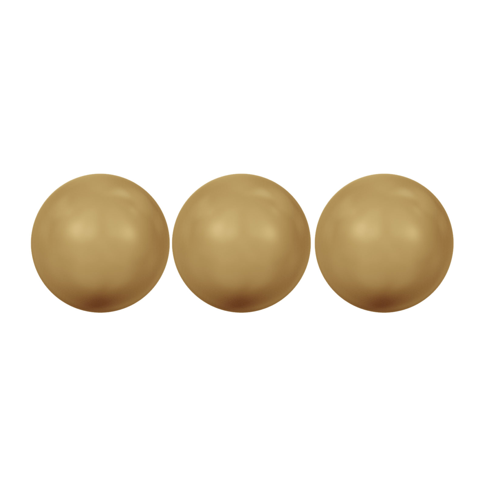 runde perlen (5810) bright gold 8mm | 10st