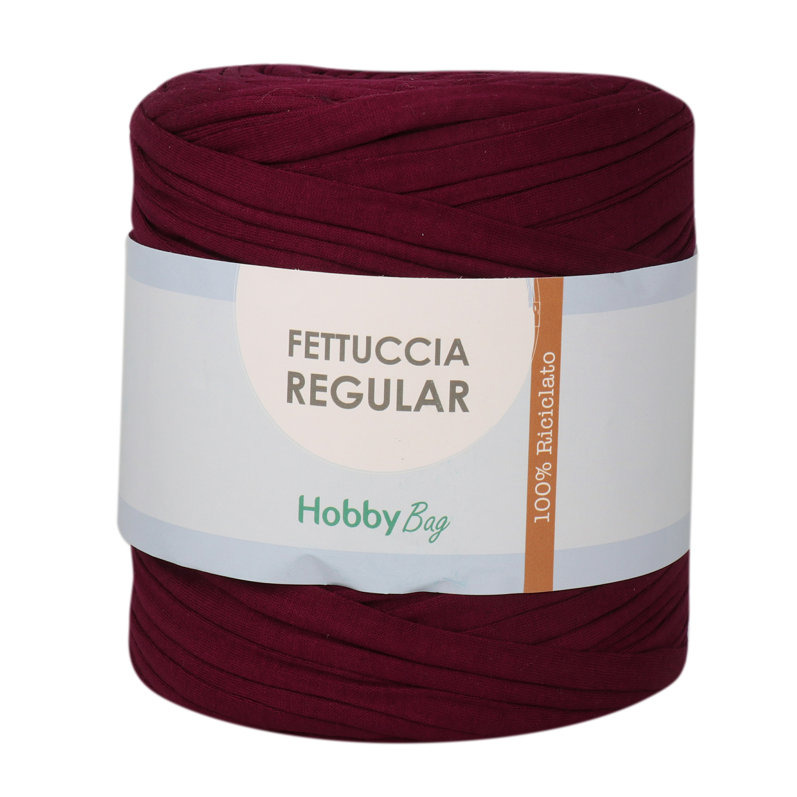 hobbybag t-shirt yarn fettuccia regular - negroamaro - 700-900gr ca. (110-130mt) | 1st