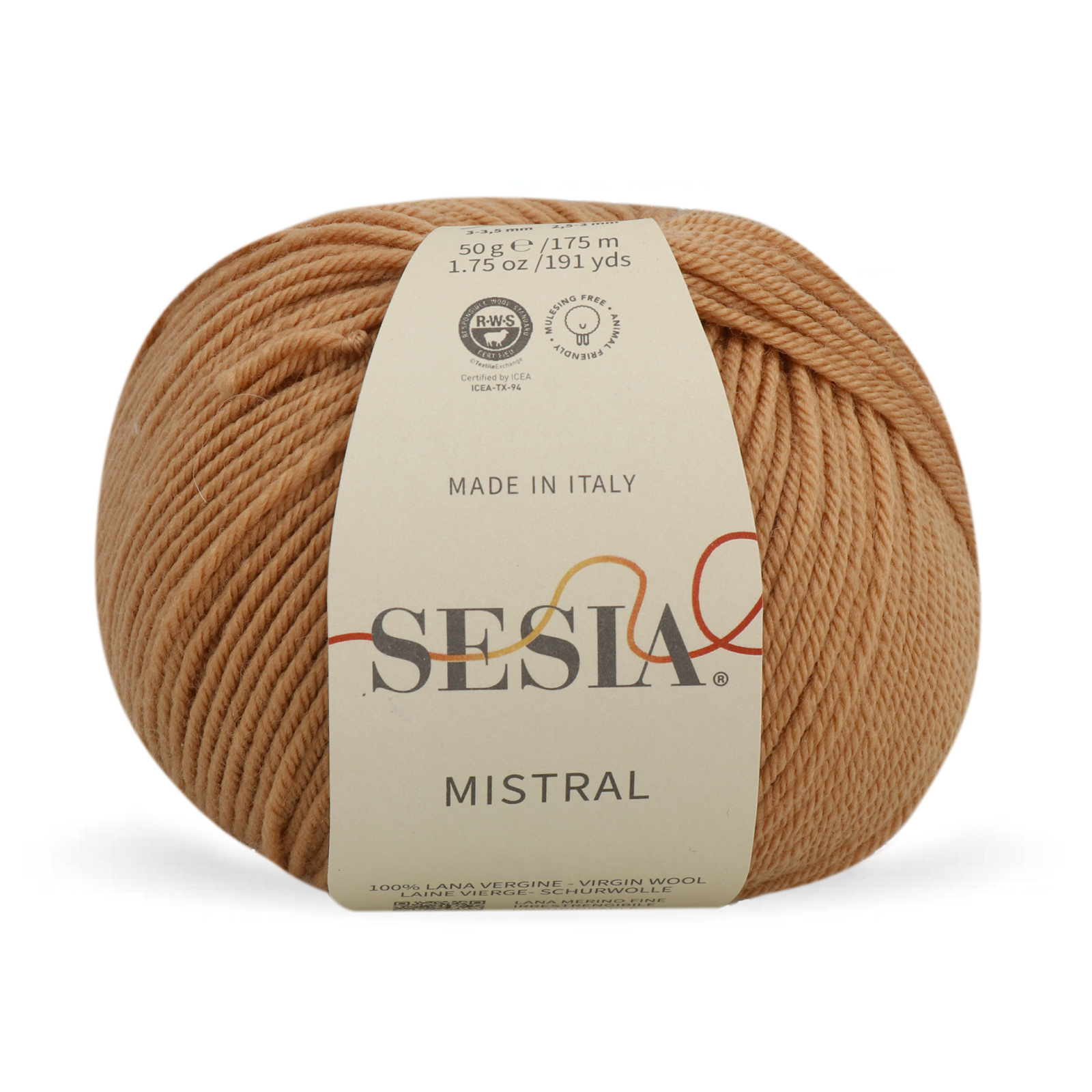 sesia mistral - cognac (5570) - 50gr (175mt) | 1pc