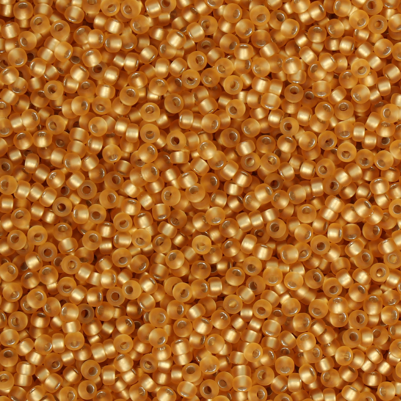 miyuki rocailles 11/0 - matte silver-lined dark gold (4f) | 10gr