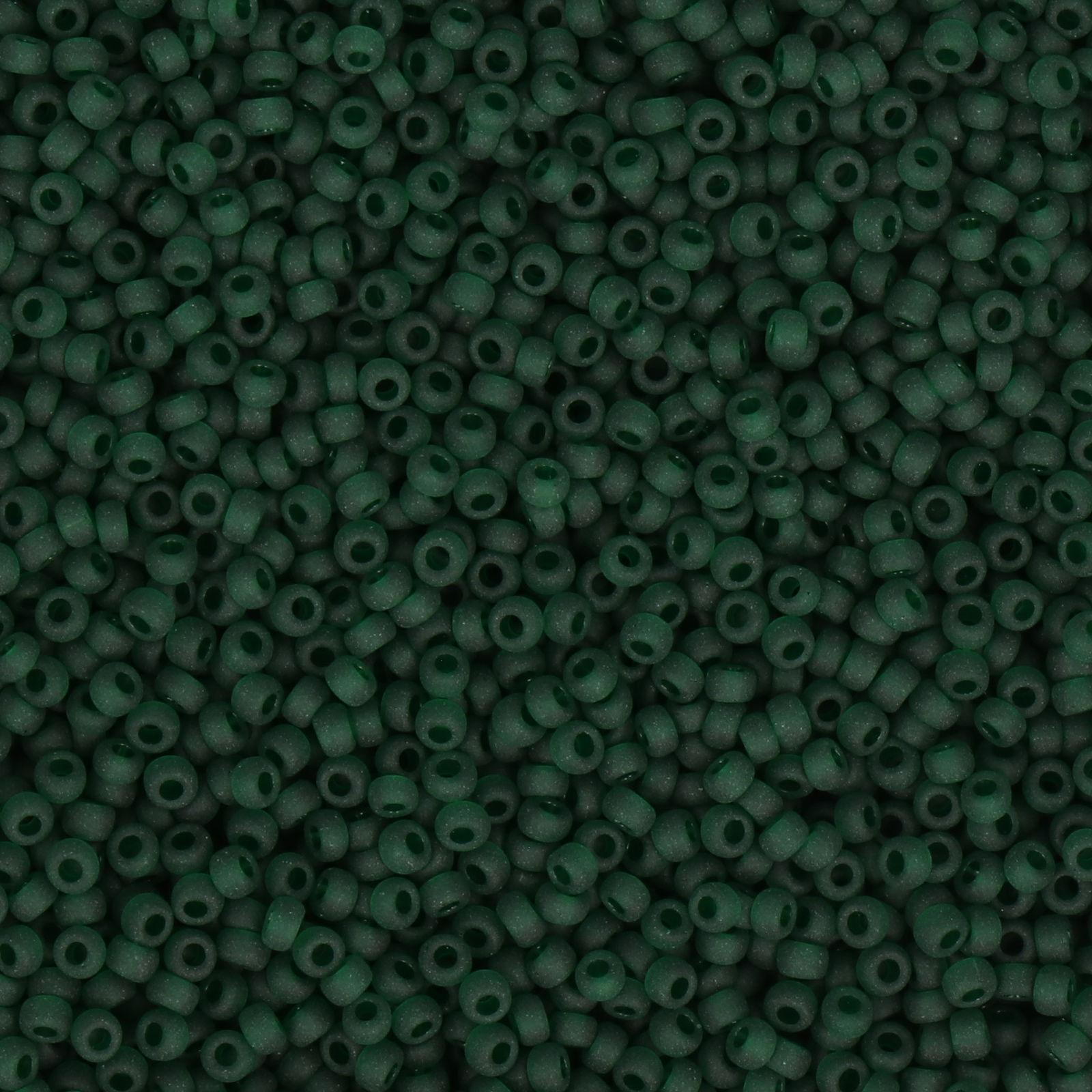 miyuki rocailles 11/0 - matte transparent emerald (156f) | 10gr