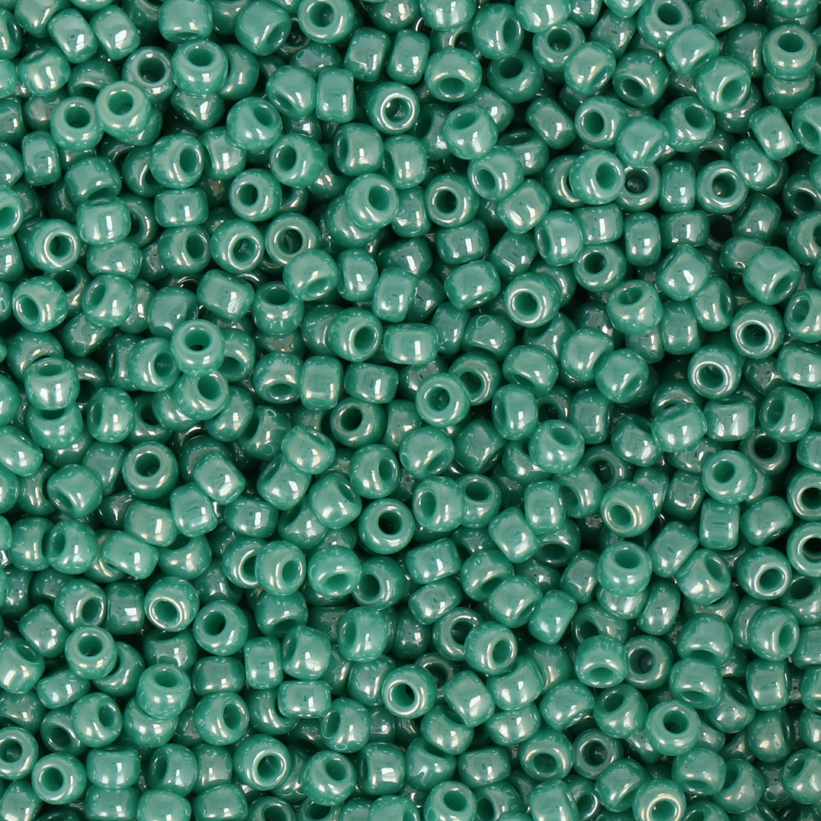 miyuki rocailles 8/0 - opaque luster green turquoise (435) | 10gr
