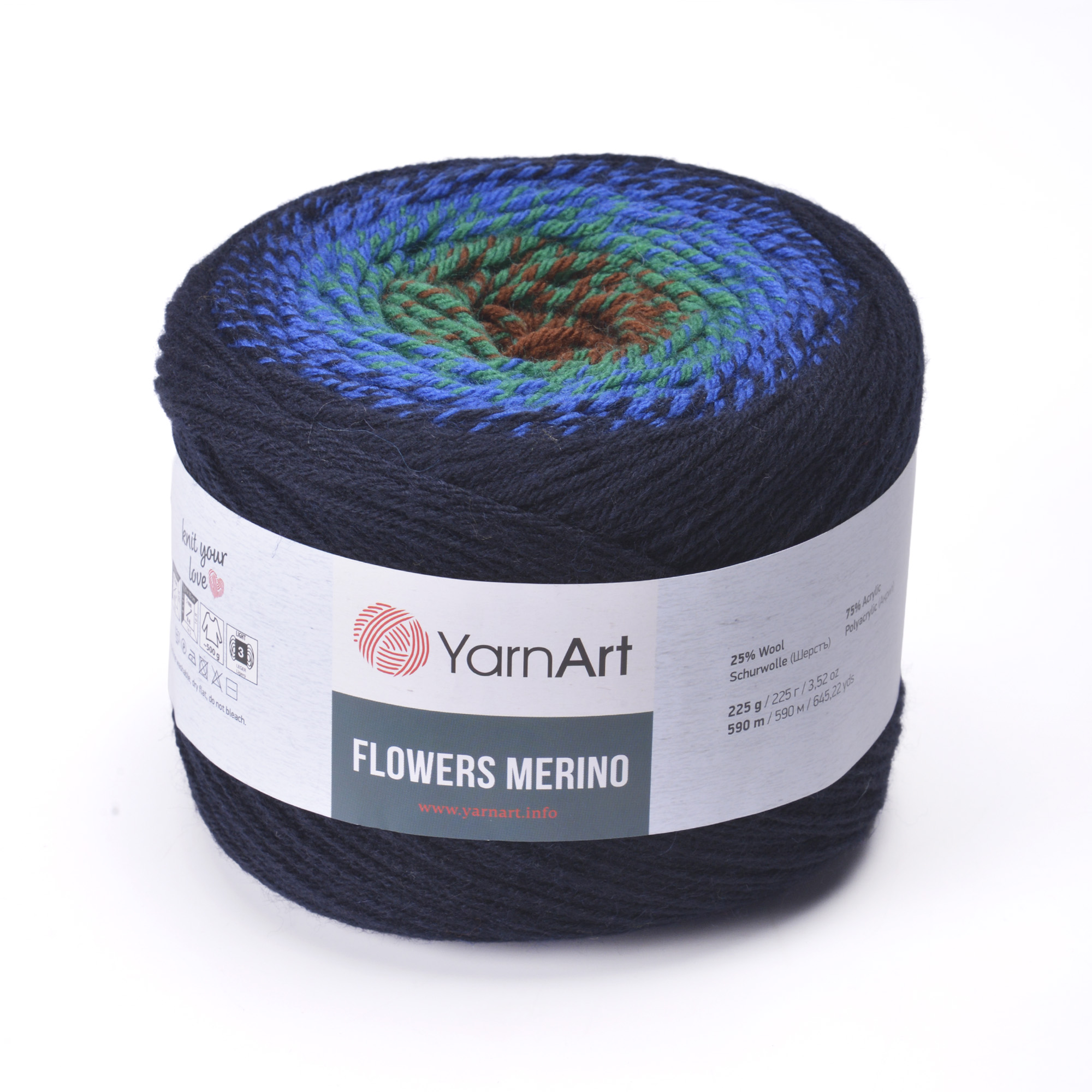 yarnart flower merino - winter (554) - 225gr (590mt) | 1st