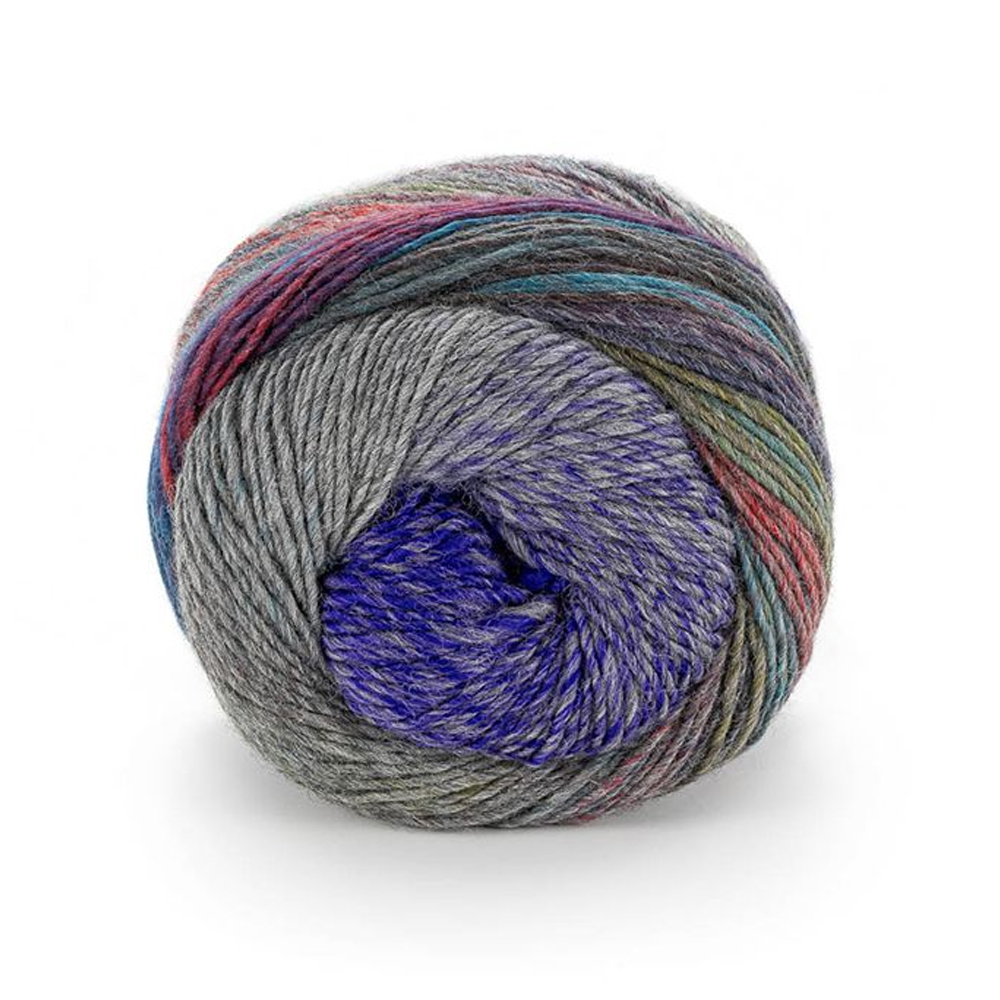 laines du nord poema color - red/purple/green/grey (707) - 150gr (450mt) | 1pc