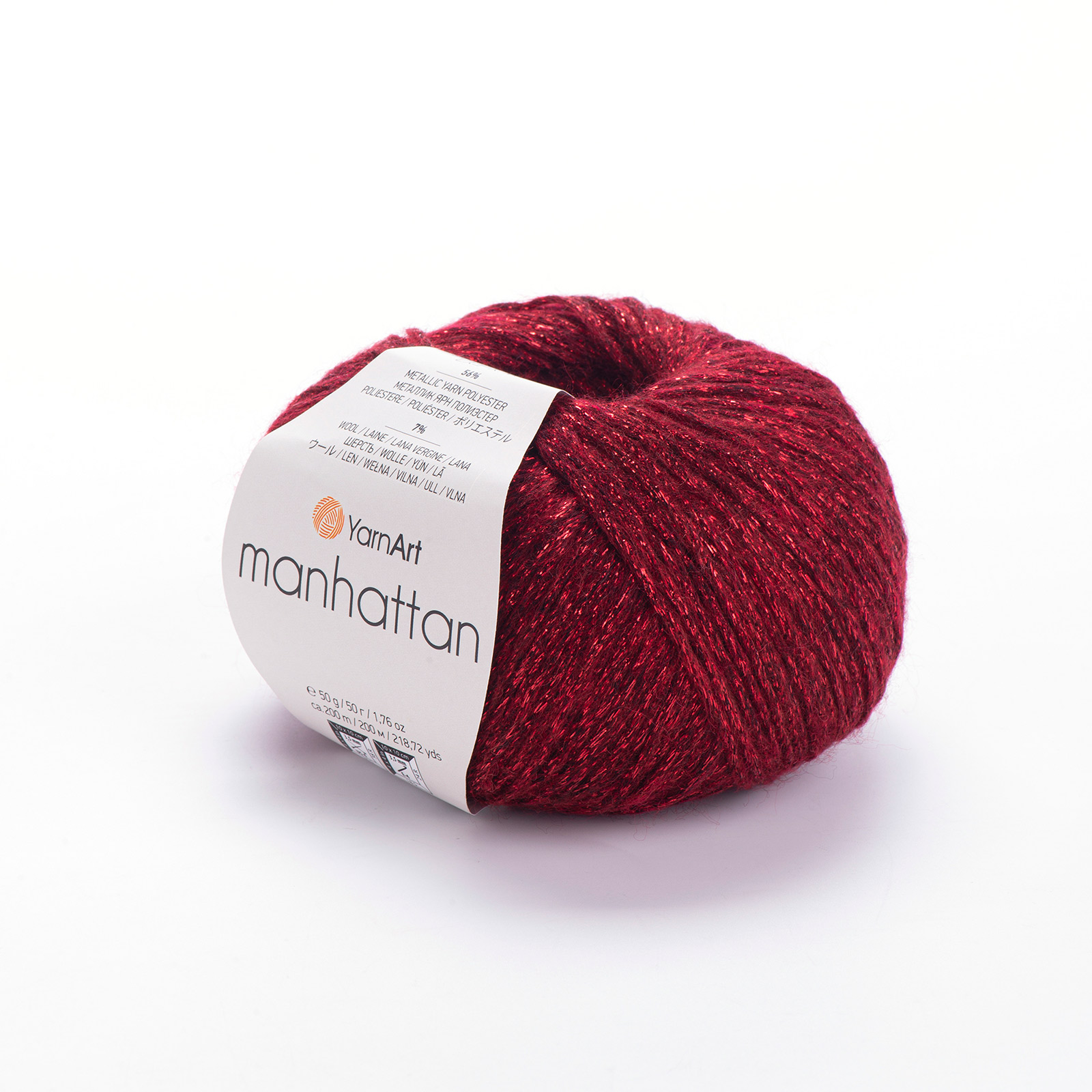 yarnart manhattan - red (913) - 50gr (200mt) | 1pc