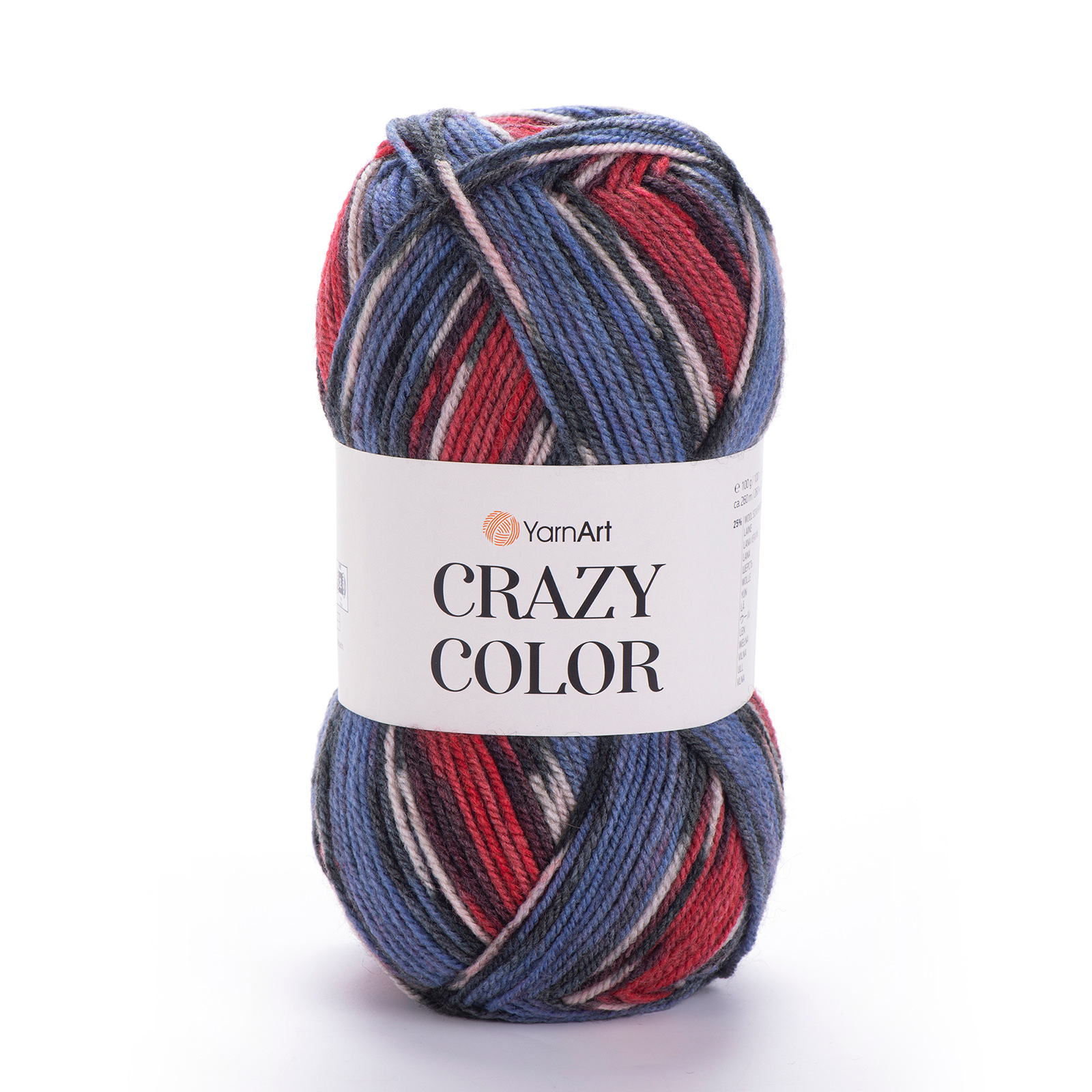 yarnart crazy color - electric night (164) - 100gr (260mt) | 1pc