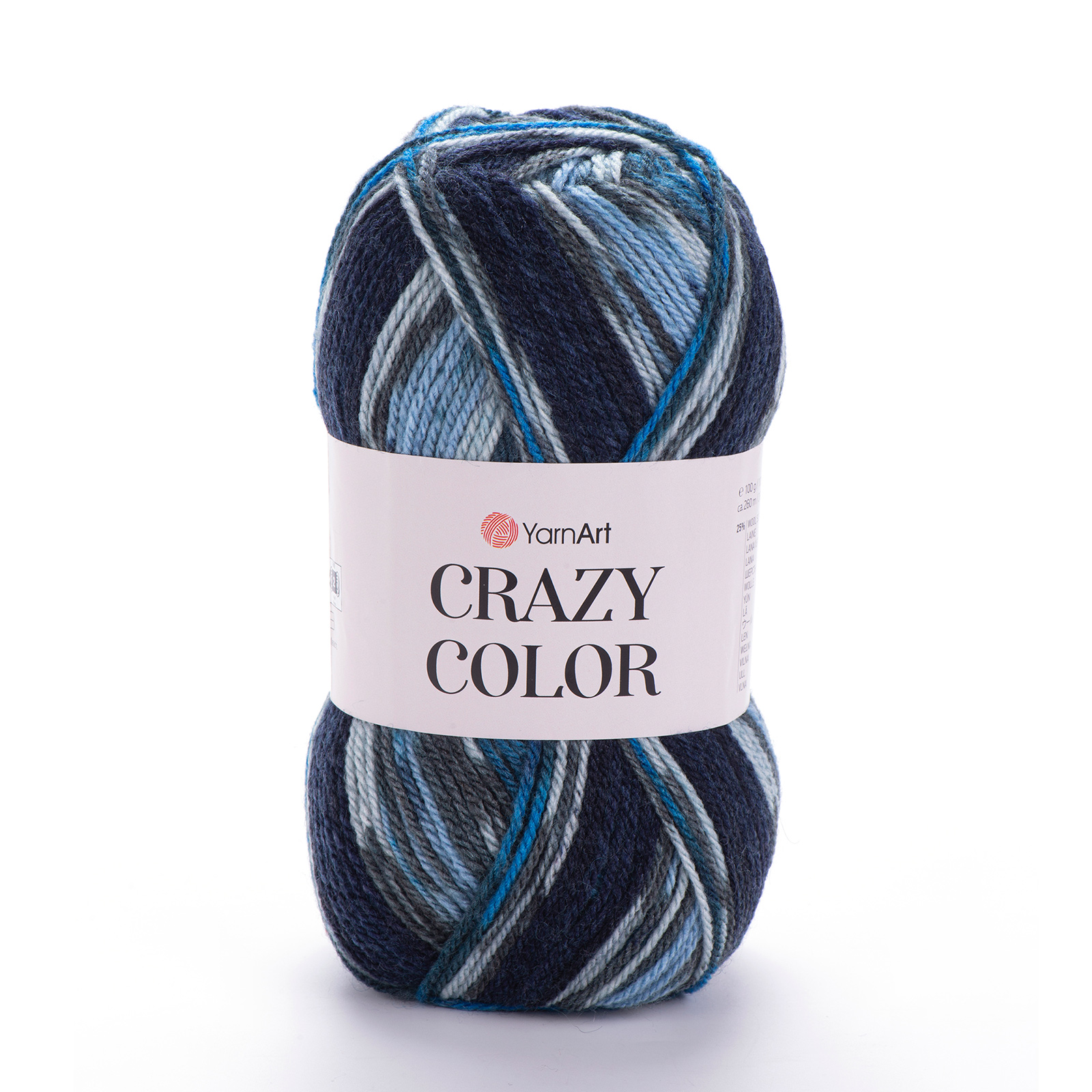 yarnart crazy color - ocean (174) - 100gr (260mt) | 1pc
