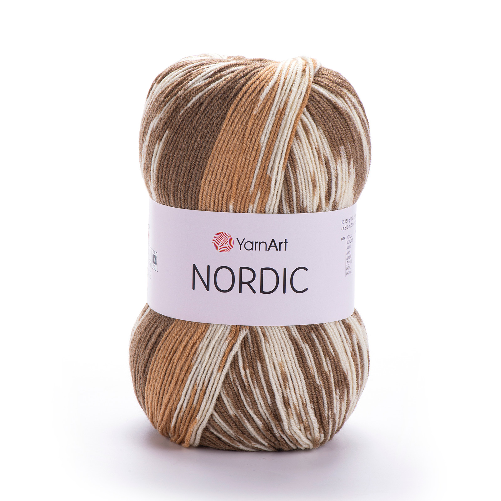 yarnart nordic - cappuccino (653) - 150gr (510mt) | 1pc