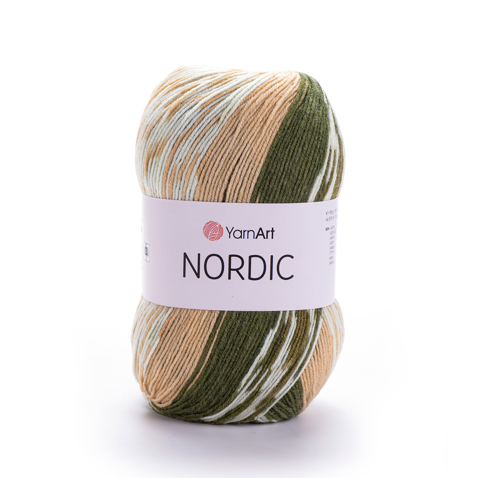 yarnart nordic - mossy (651) - 150gr (510mt) | 1st