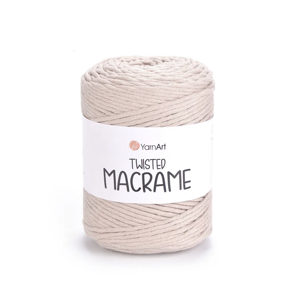 yarnart twisted macramè 5mm - beige (753) - 500gr (210mt) | 1pc