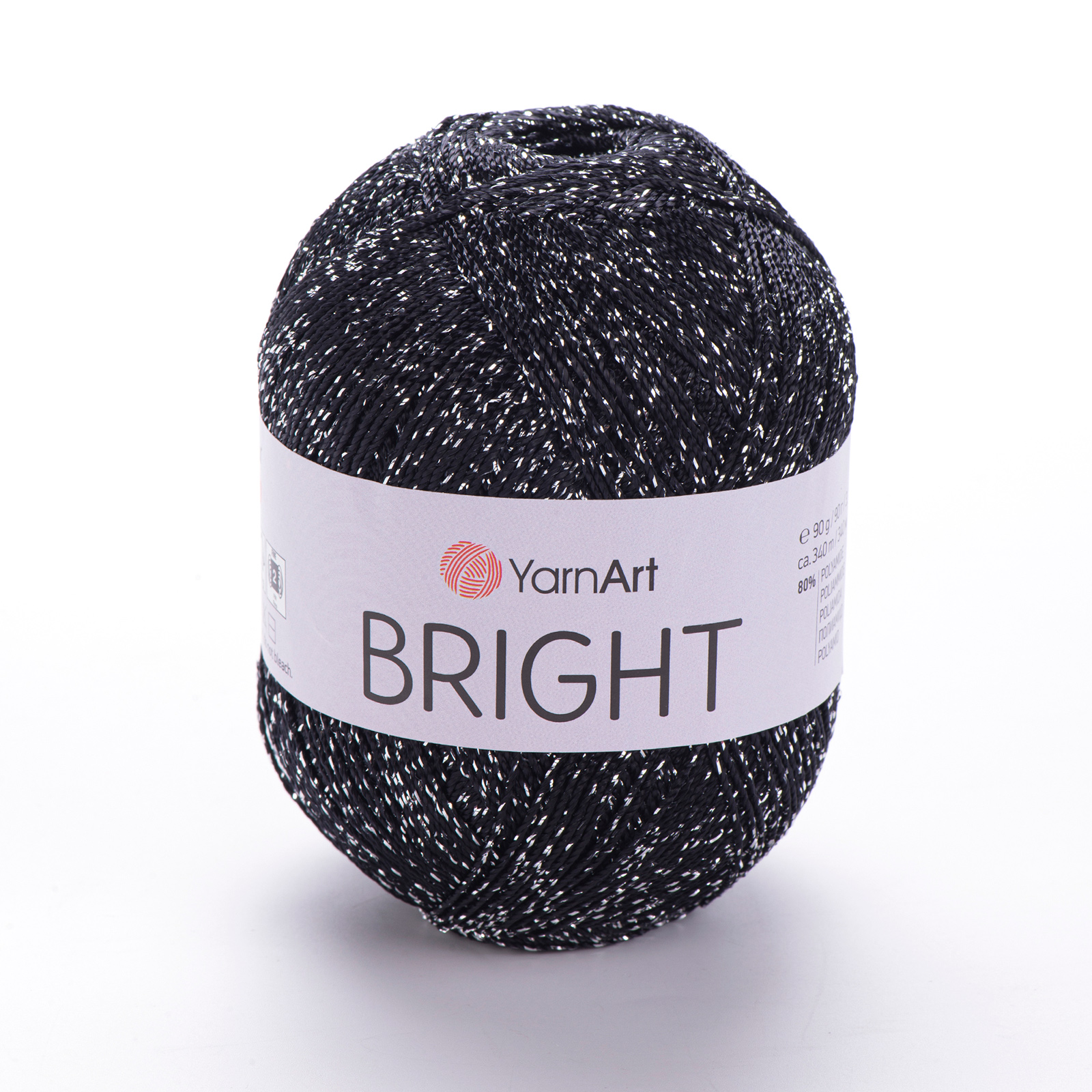 yarnart bright - black silevr (107) - 90gr (245mt) | 1pc
