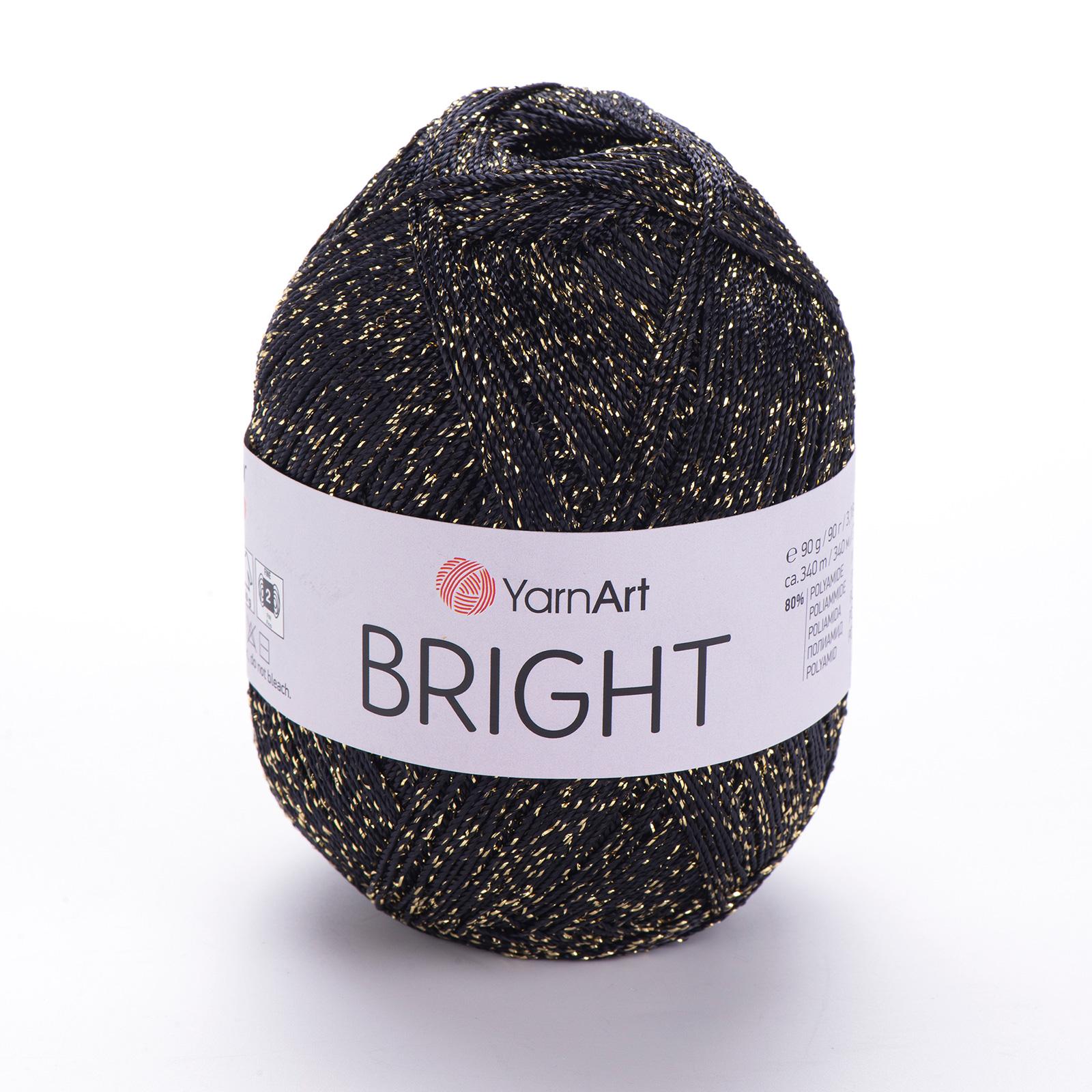 yarnart bright - black/gold (105) - 90gr (245mt) | 1pc
