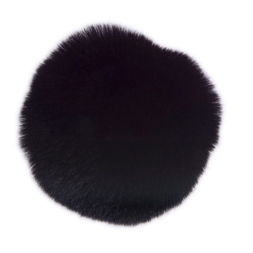pom pon schwarz 8cm ca | 1st