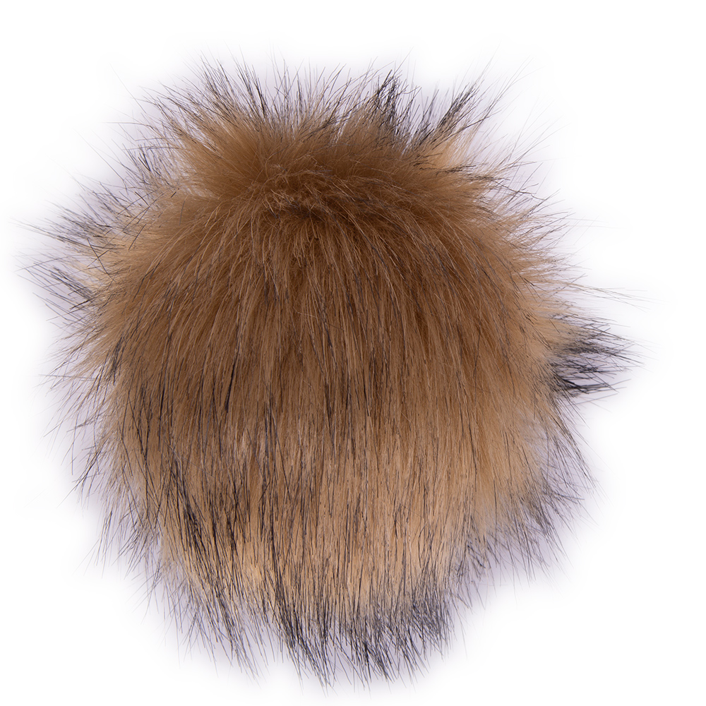 pom pon beige melange 8cm ca | 1st
