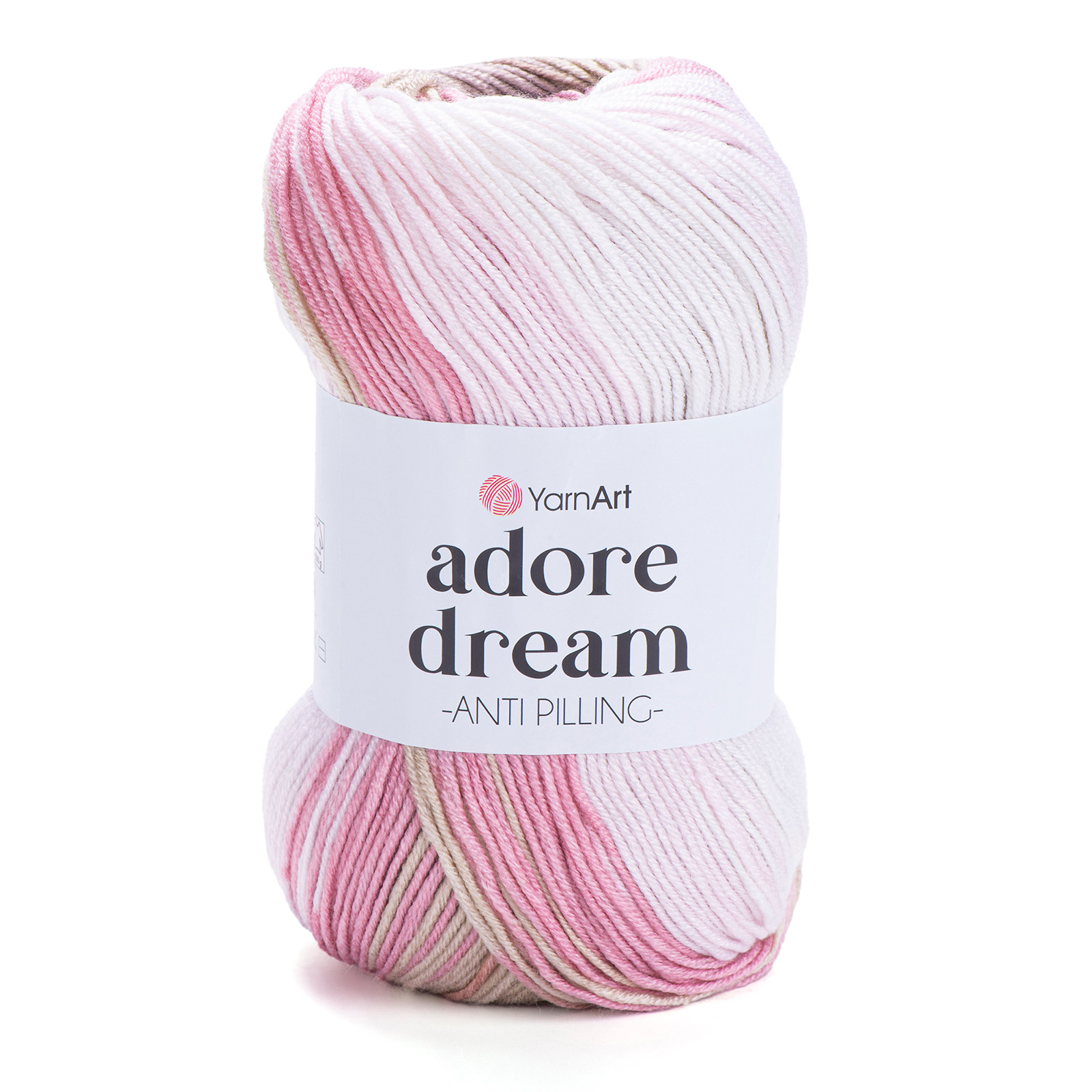 yarnart adore dream - beige/rosa/weiß (1051) - 100gr (280mt) | 1st
